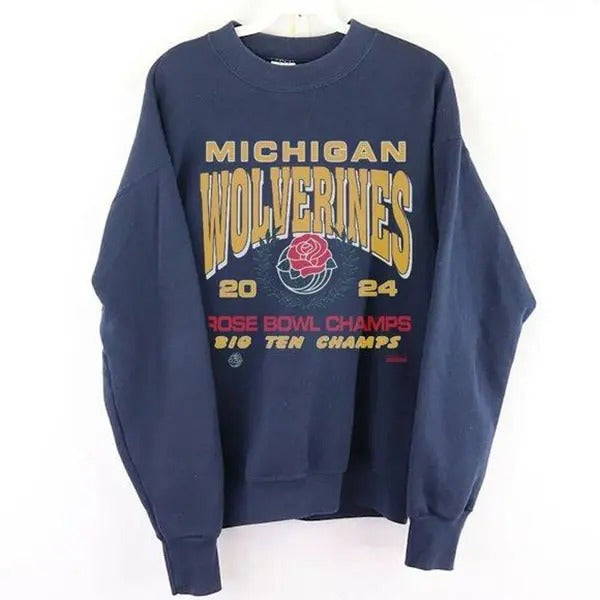 2024 University of Michigan Wolverines R0se B0wl Champs Football Sweatshirt Gift Fans T-Shirts, Hoodie | UrbanDripWear.com