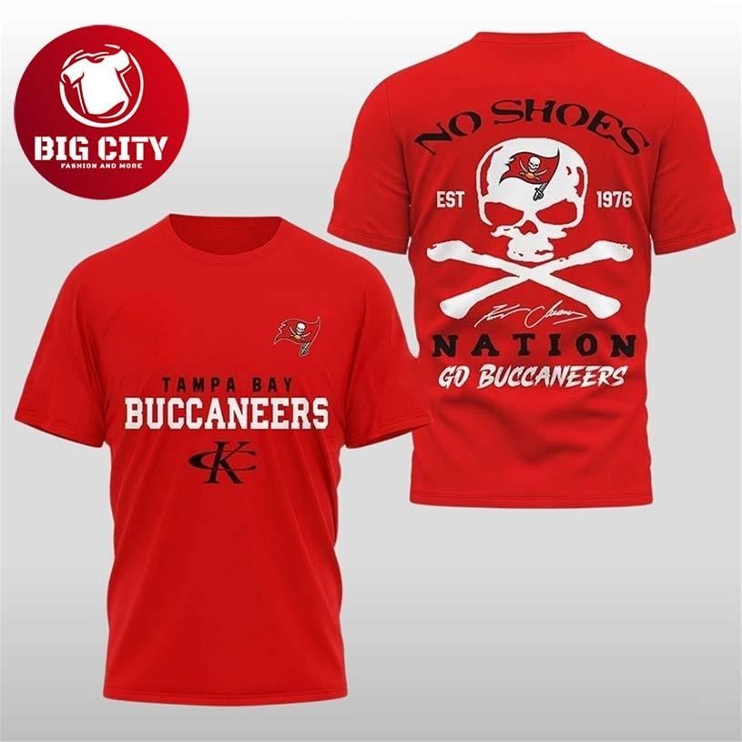 2025 Buccaneers Kenny Chesney No Shoes Nation Two Sided Shirt
