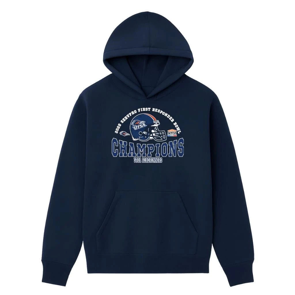 2025 First Responder Bowl December Champions UTSA Roadrunners Football Champions 2025 Servpro First Responder Bowl Shirt
