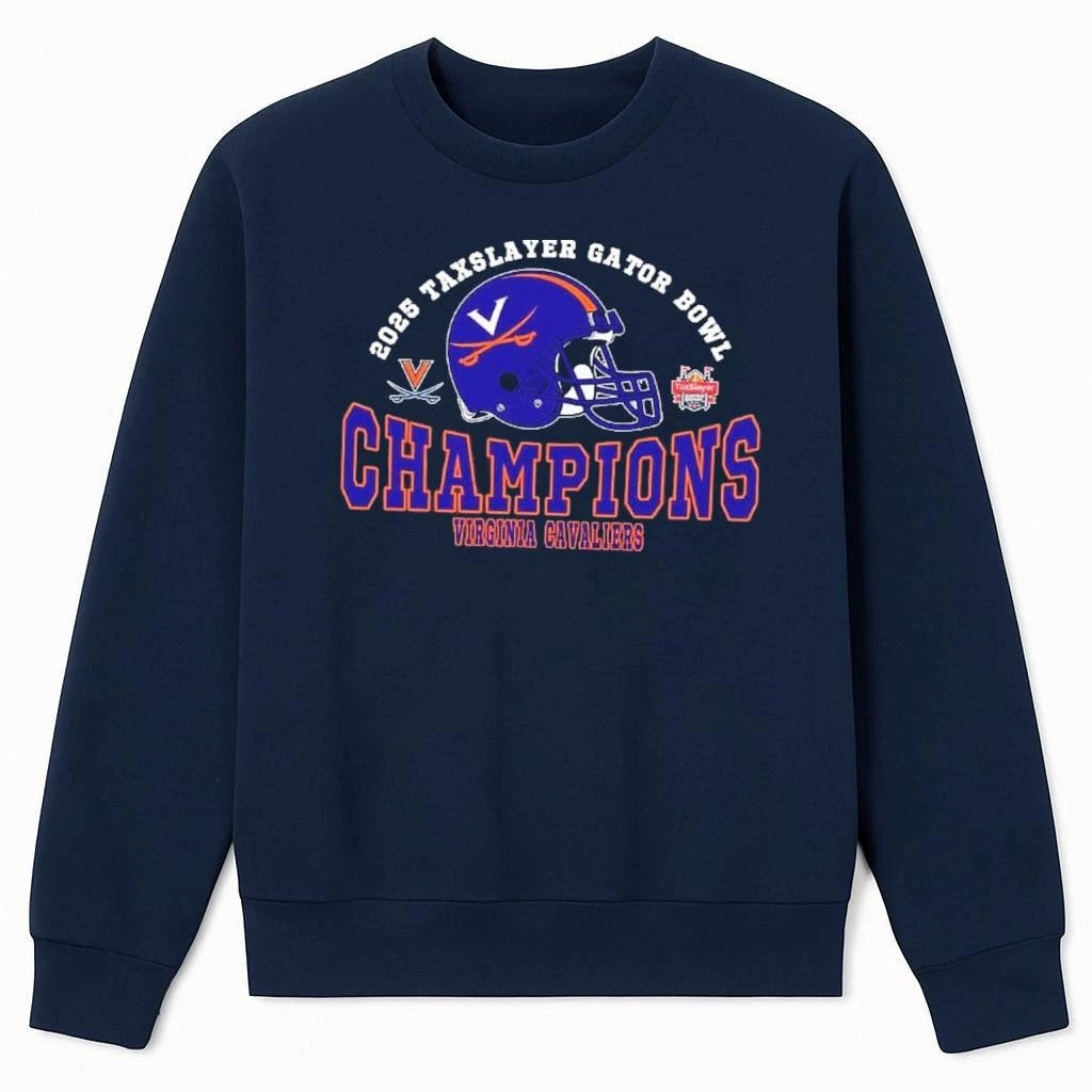2025 Gator Bowl December Champions Virginia Cavaliers Football The Champions 2025 TaxSlayer Gator Bowl Shirt