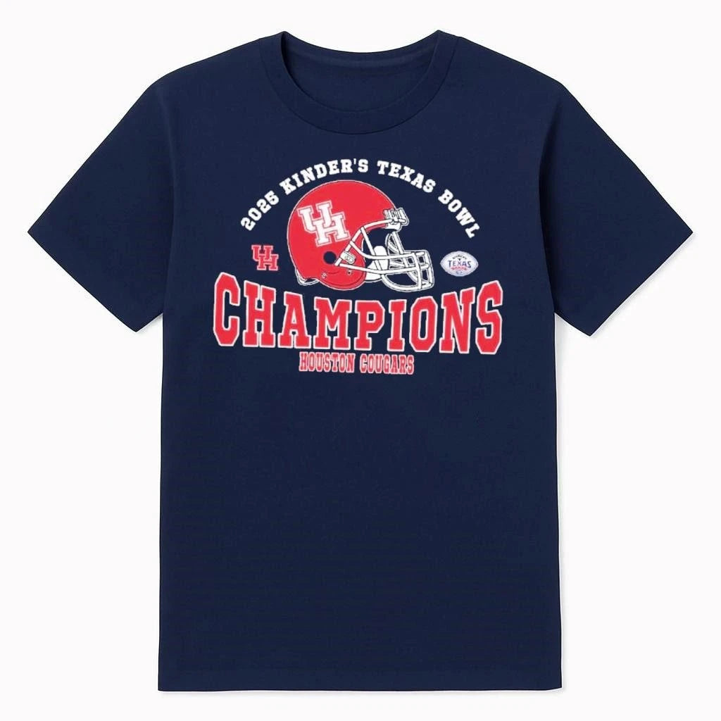 2025 Texas Bowl Champions Houston Cougars Football The Champions 2025 Kinder’s Texas Bowl Shirt