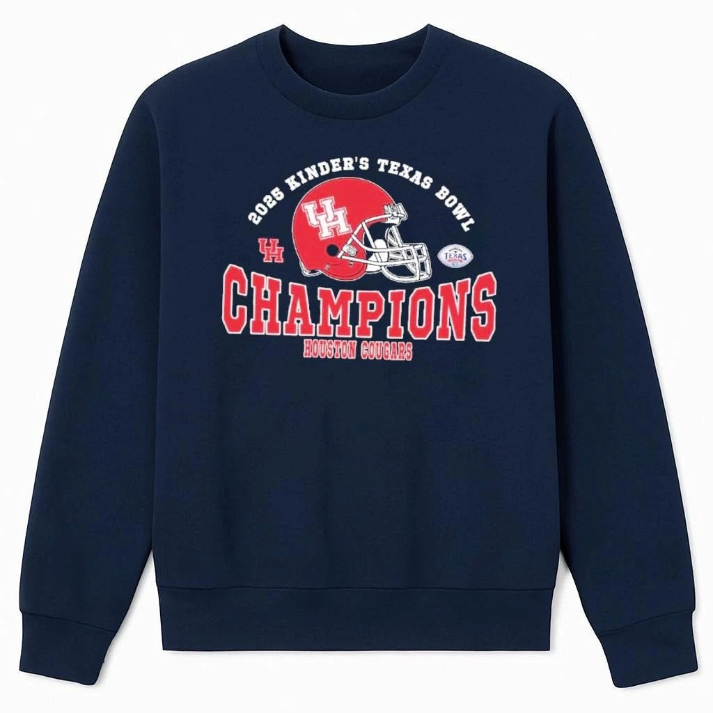 2025 Texas Bowl Champions Houston Cougars Football The Champions 2025 Kinder’s Texas Bowl Shirt