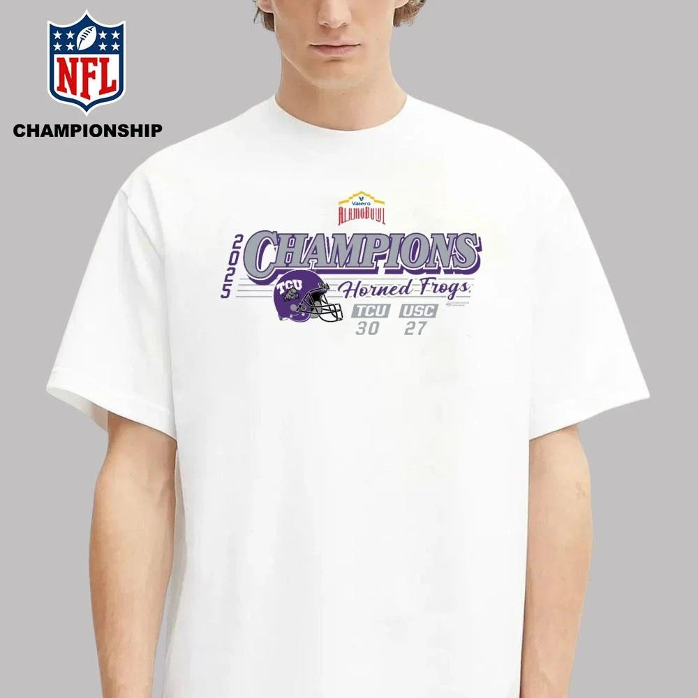 2025 Valero Alamo Bowl Tcu Champs Score Shirt