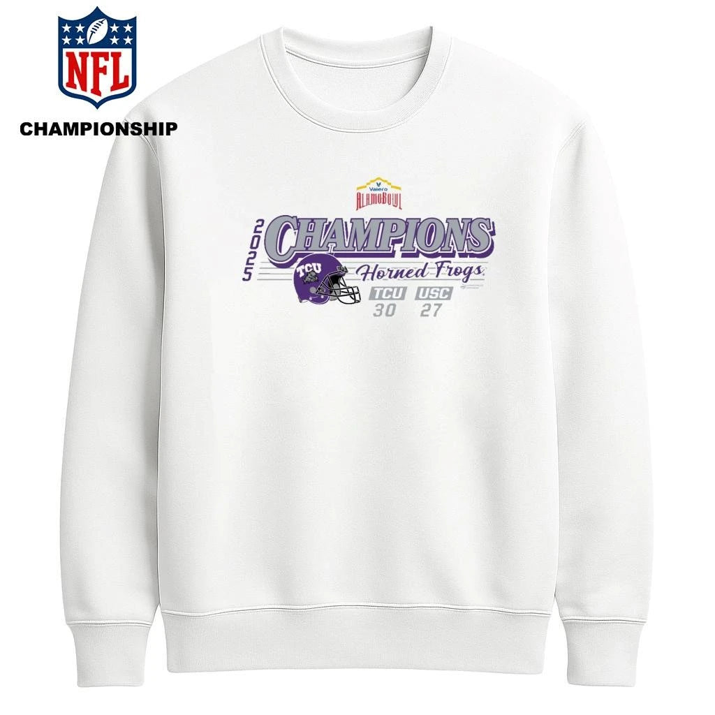 2025 Valero Alamo Bowl Tcu Champs Score Shirt