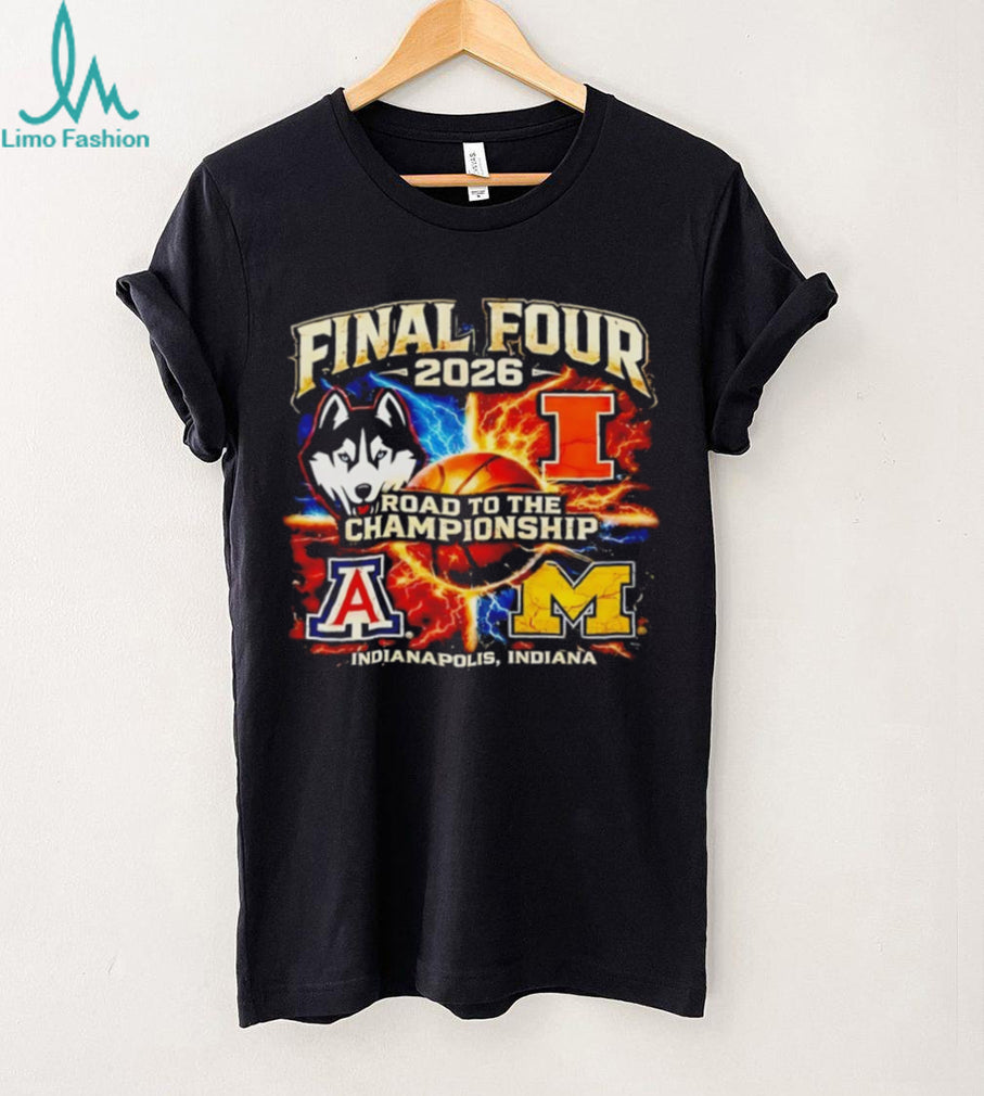 2026 Final Four Road to the Championship Indianapolis Teams T Shirt