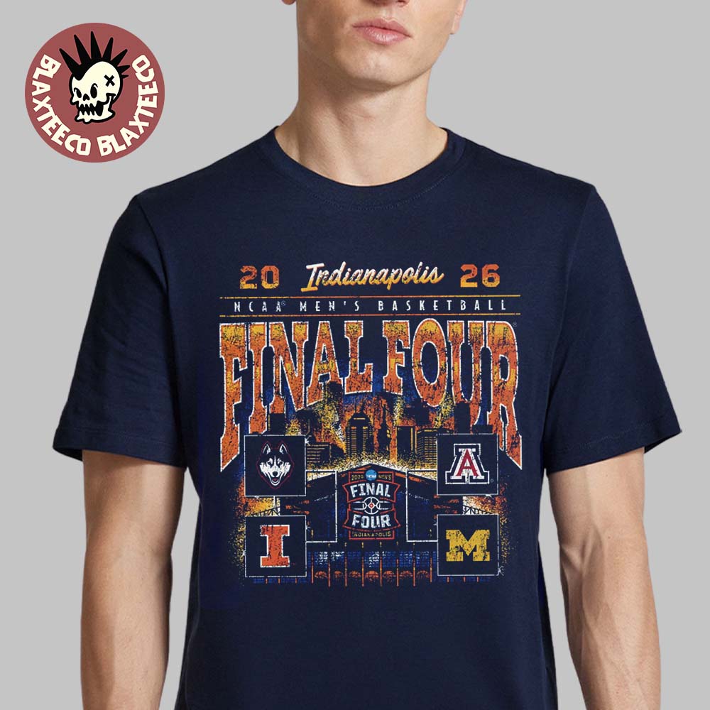 2026 NCAA Men’s Basketball Indianapolis Matchup Bracket Teams Final Four T-Shirt