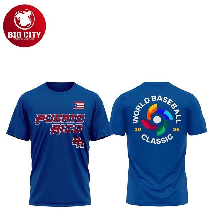 2026 World Baseball Classic Puerto Rico Two Sided Shirt