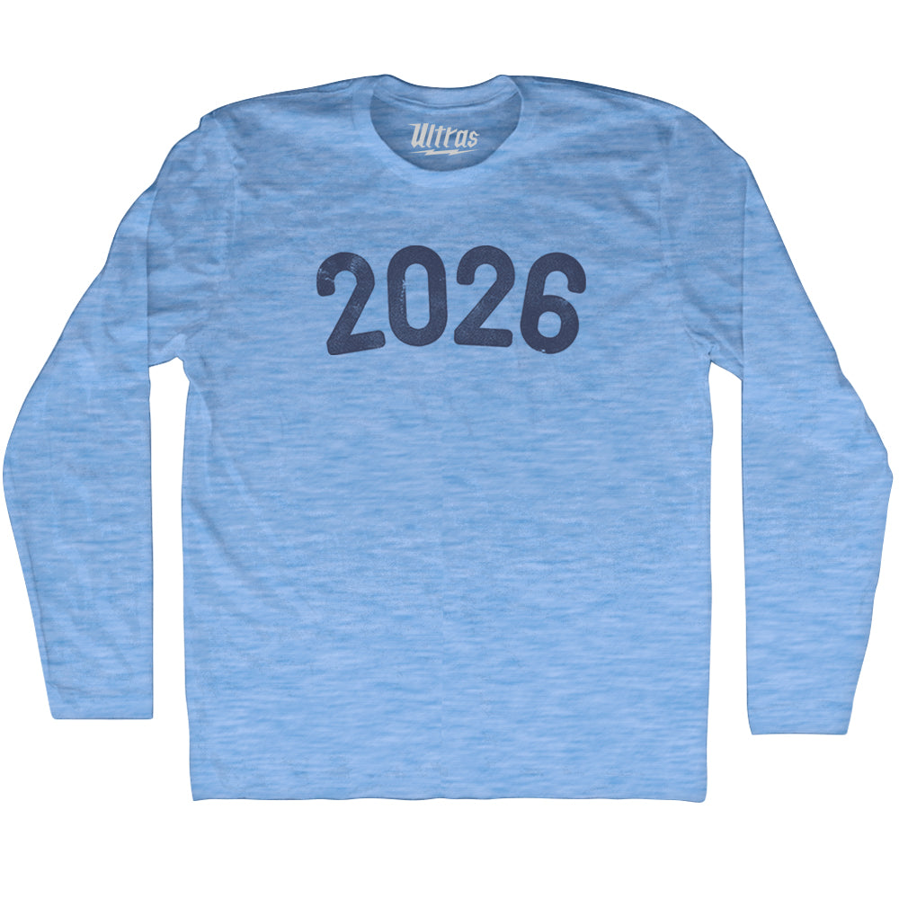 2026 Year Celebration Adult Tri-Blend Long Sleeve T-shirt Style004