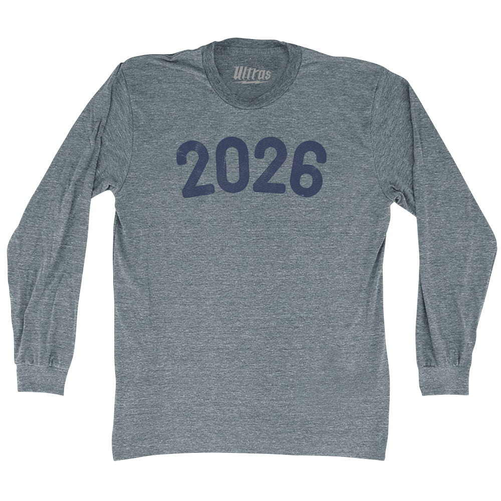 2026 Year Celebration Adult Tri-Blend Long Sleeve T-shirt Style002