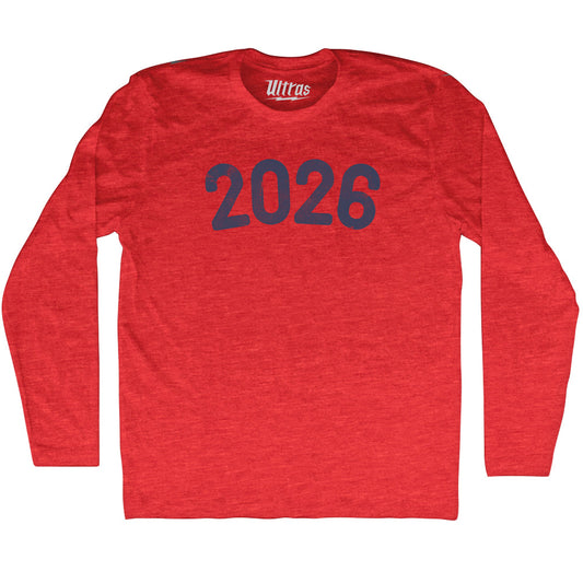 2026 Year Celebration Adult Tri-Blend Long Sleeve T-shirt Style001