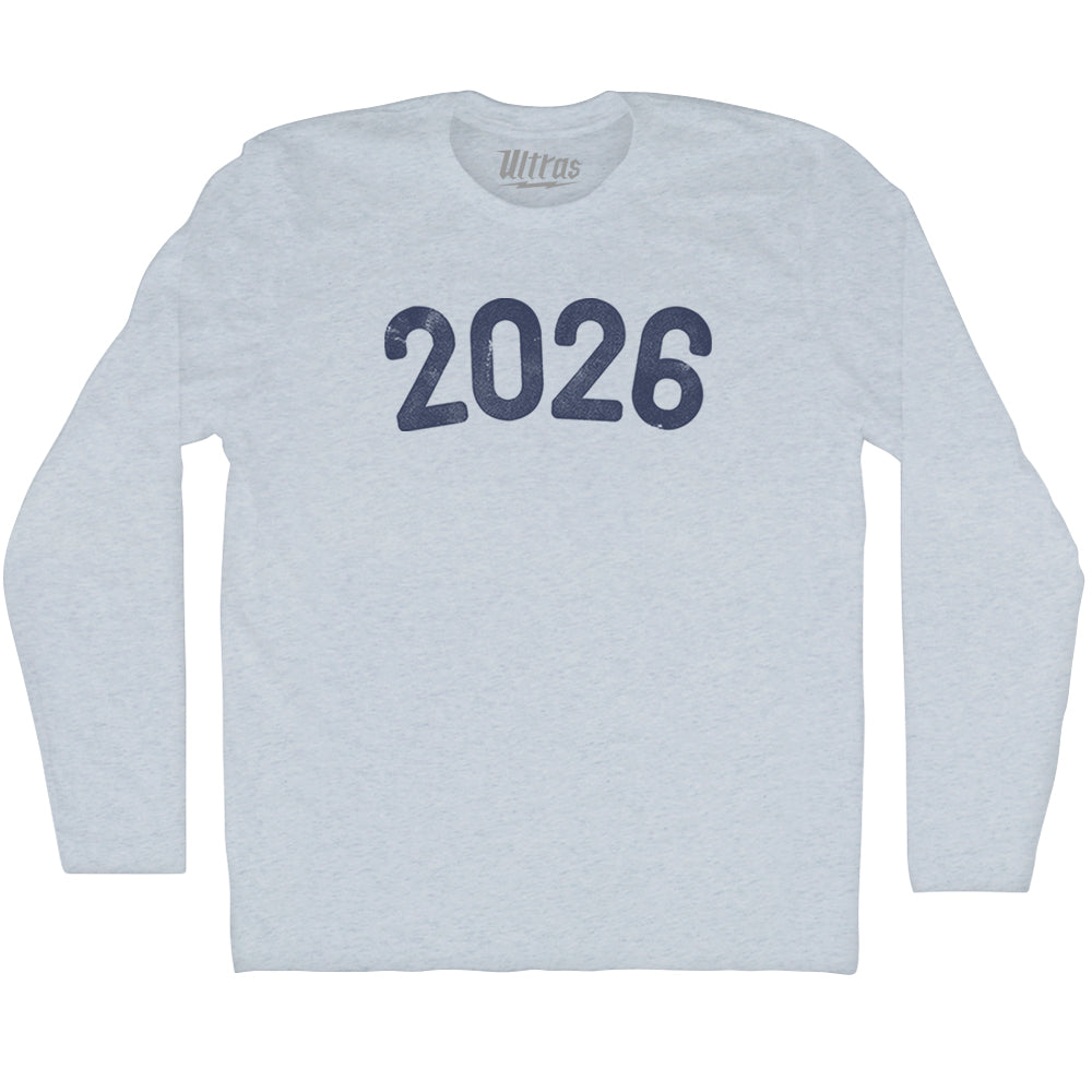 2026 Year Celebration Adult Tri-Blend Long Sleeve T-shirt Style003