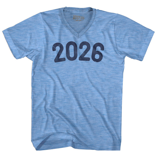 2026 Year Celebration Adult Tri-Blend V-neck T-shirt Style001