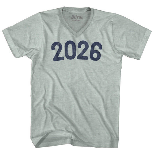2026 Year Celebration Adult Tri-Blend V-neck T-shirt Style002