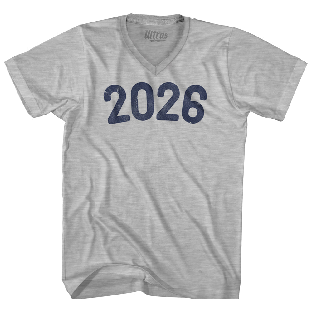 2026 Year Celebration Adult Cotton V-neck T-shirt