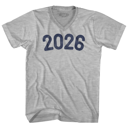 2026 Year Celebration Adult Cotton V-neck T-shirt