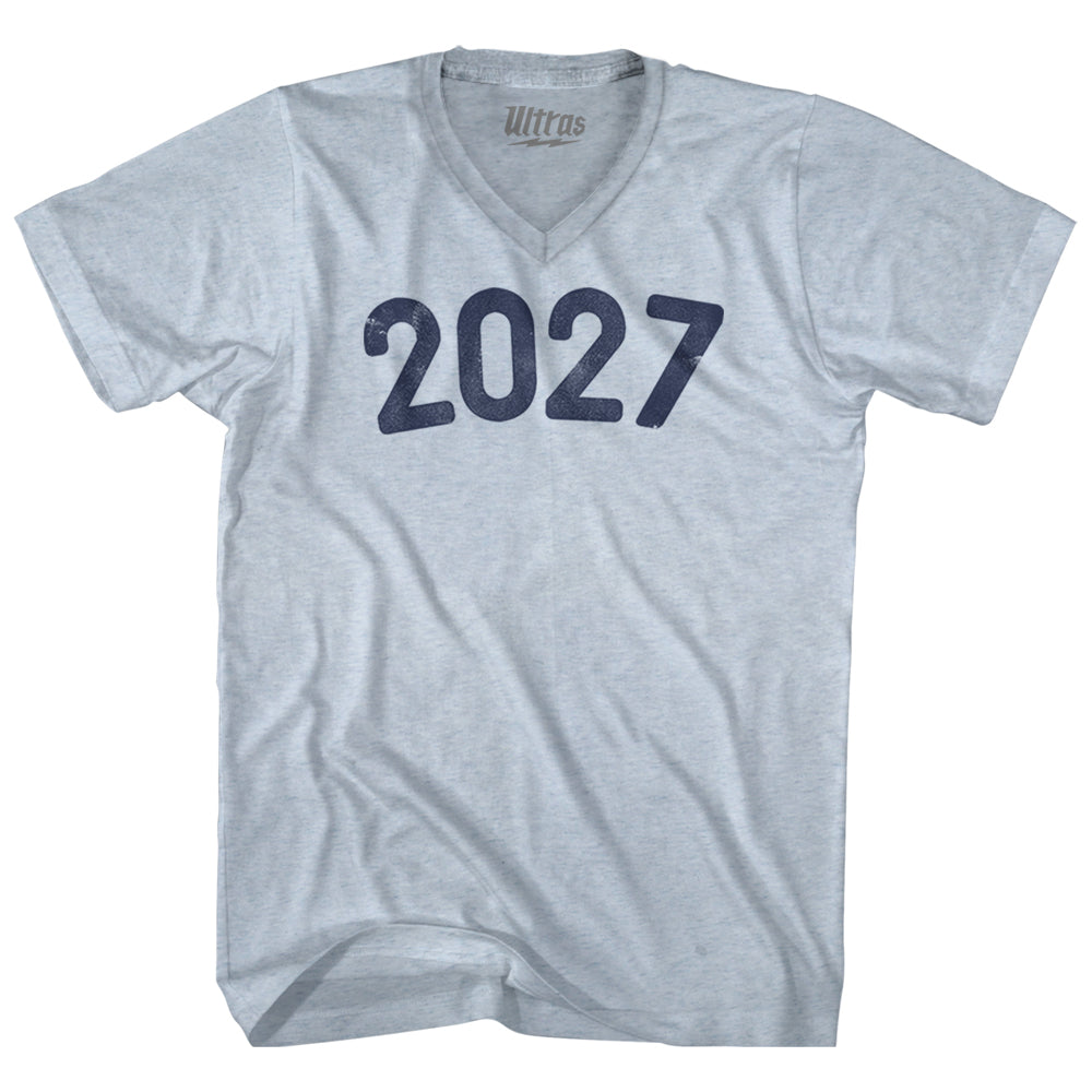 2027 Year Celebration Adult Tri-Blend V-neck T-shirt Style004