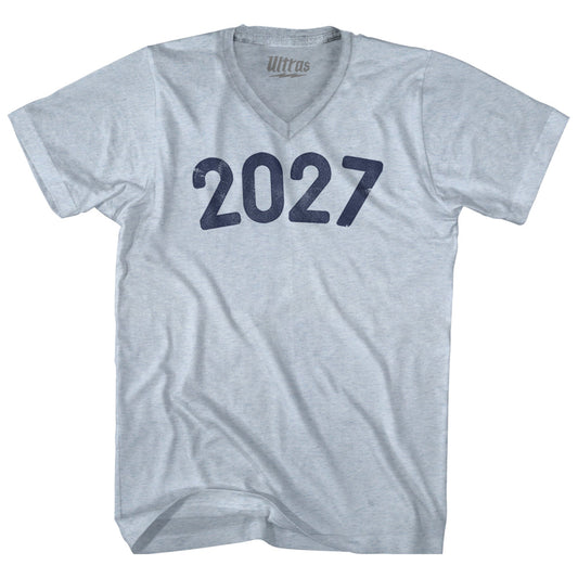2027 Year Celebration Adult Tri-Blend V-neck T-shirt Style004
