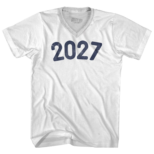 2027 Year Celebration Adult Tri-Blend V-neck T-shirt Style006
