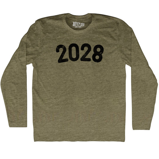2028 Year Celebration Adult Tri-Blend Long Sleeve T-shirt