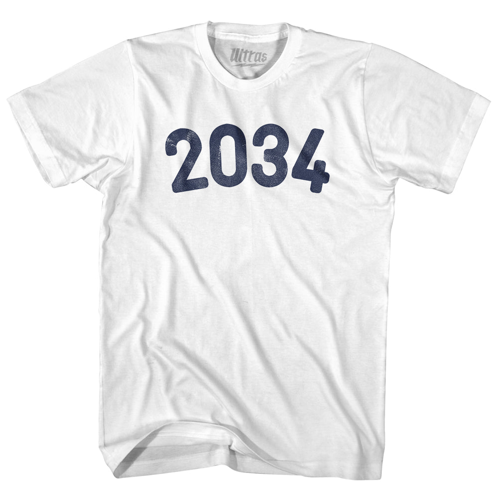 2034 Year Celebration Womens Cotton Junior Cut T-Shirt