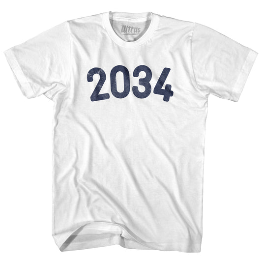 2034 Year Celebration Womens Cotton Junior Cut T-Shirt