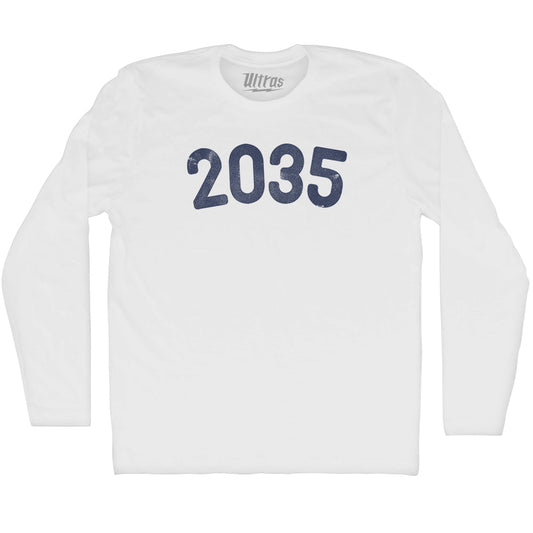 2035 Year Celebration Adult Cotton Long Sleeve T-shirt