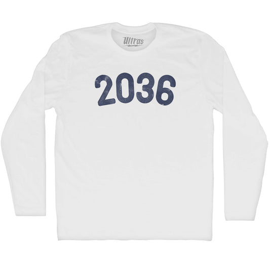 2036 Year Celebration Adult Cotton Long Sleeve T-shirt