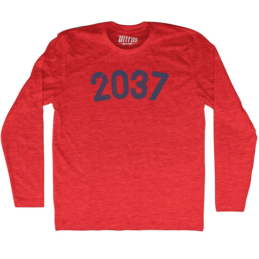 2037 Year Celebration Adult Tri-Blend Long Sleeve T-shirt Style001