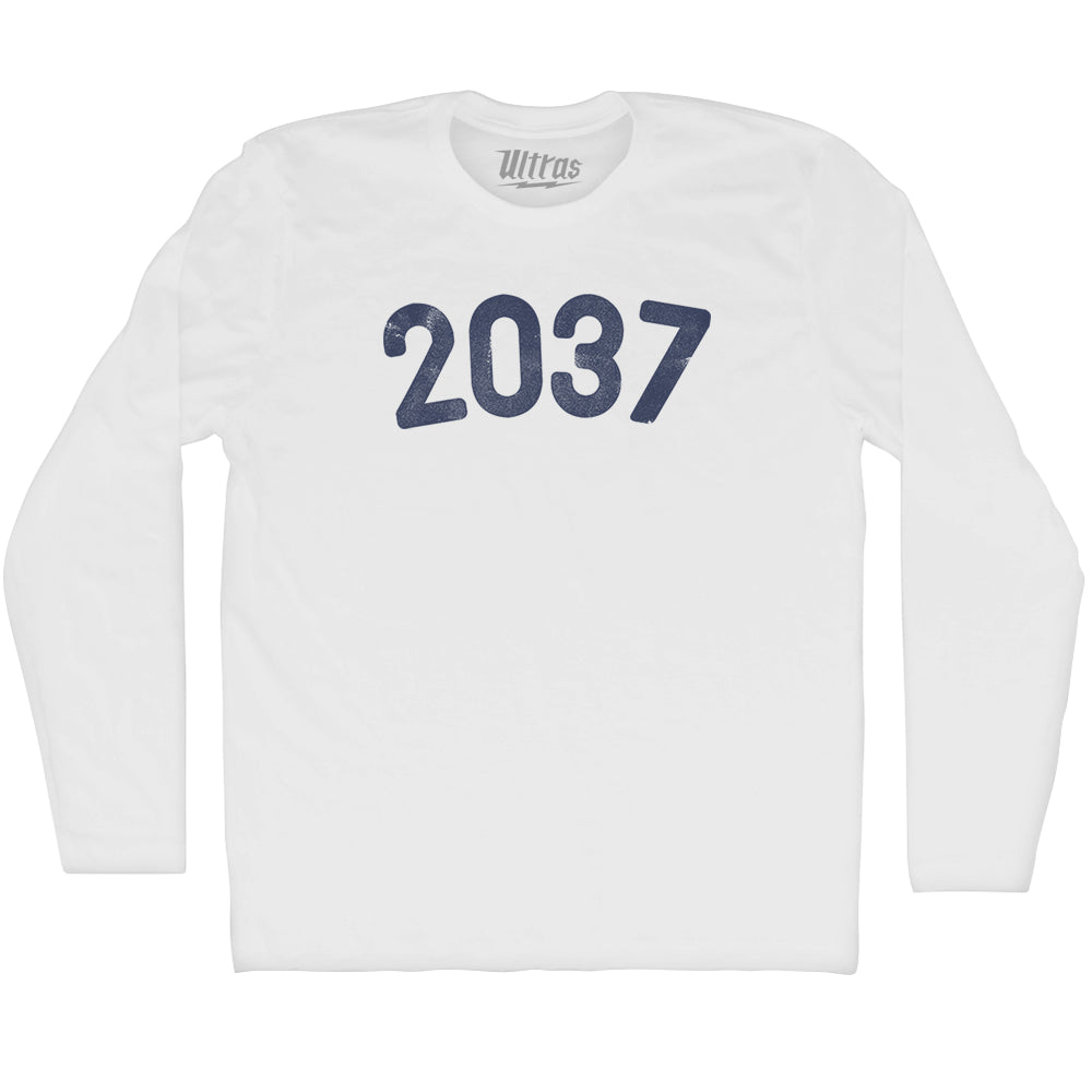 2037 Year Celebration Adult Cotton Long Sleeve T-shirt