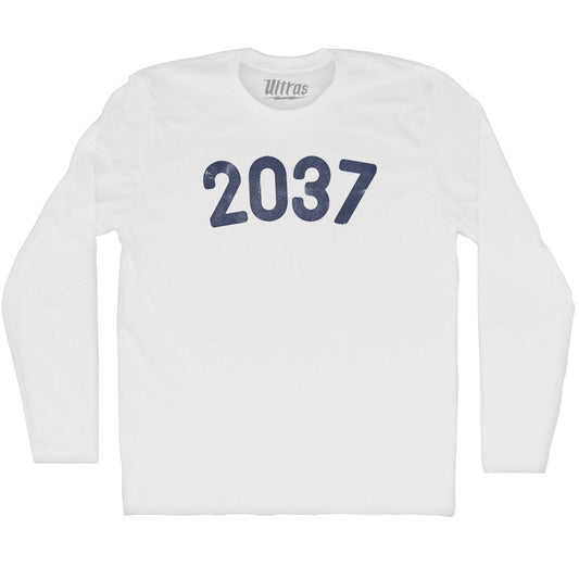 2037 Year Celebration Adult Cotton Long Sleeve T-shirt