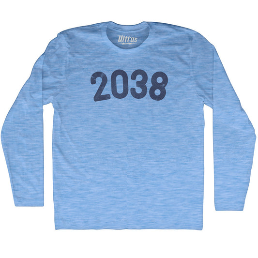 2038 Year Celebration Adult Tri-Blend Long Sleeve T-shirt Style004