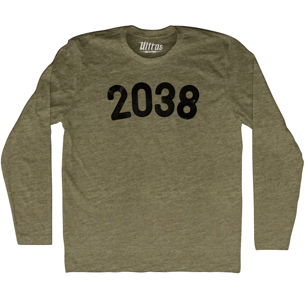 2038 Year Celebration Adult Tri-Blend Long Sleeve T-shirt