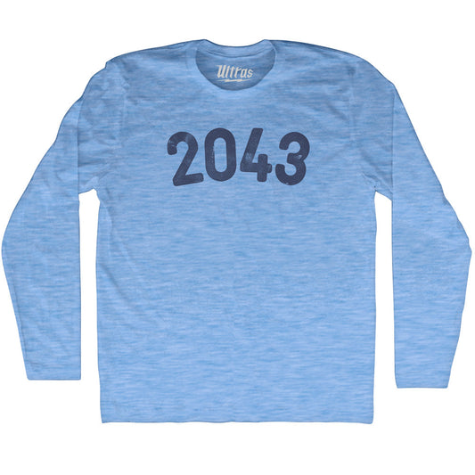 2043 Year Celebration Adult Tri-Blend Long Sleeve T-shirt Style004