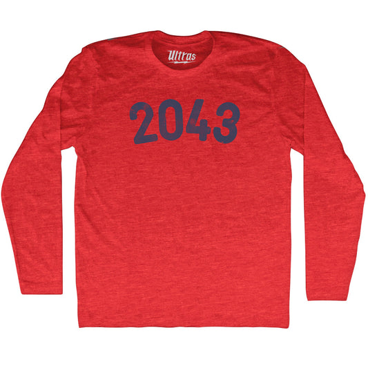 2043 Year Celebration Adult Tri-Blend Long Sleeve T-shirt Style001
