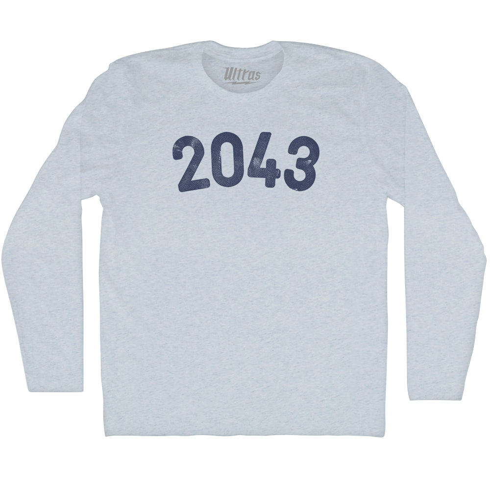 2043 Year Celebration Adult Tri-Blend Long Sleeve T-shirt Style003