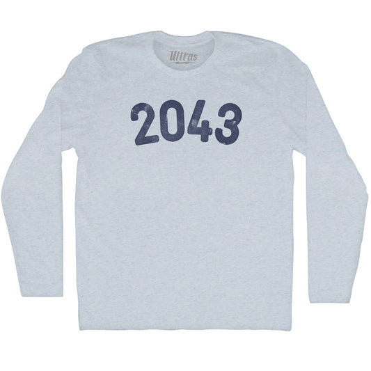 2043 Year Celebration Adult Tri-Blend Long Sleeve T-shirt Style003