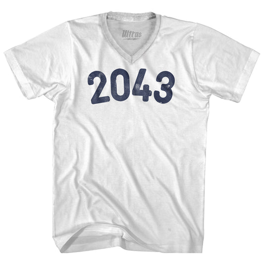 2043 Year Celebration Adult Tri-Blend V-neck T-shirt Style006