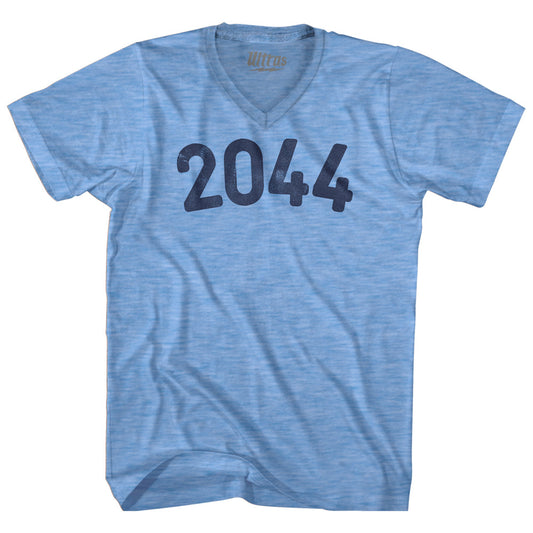 2044 Year Celebration Adult Tri-Blend V-neck T-shirt Style001