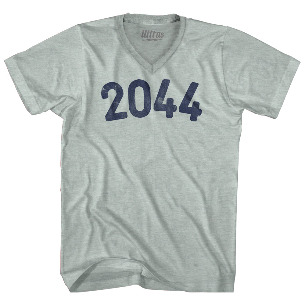 2044 Year Celebration Adult Tri-Blend V-neck T-shirt Style002