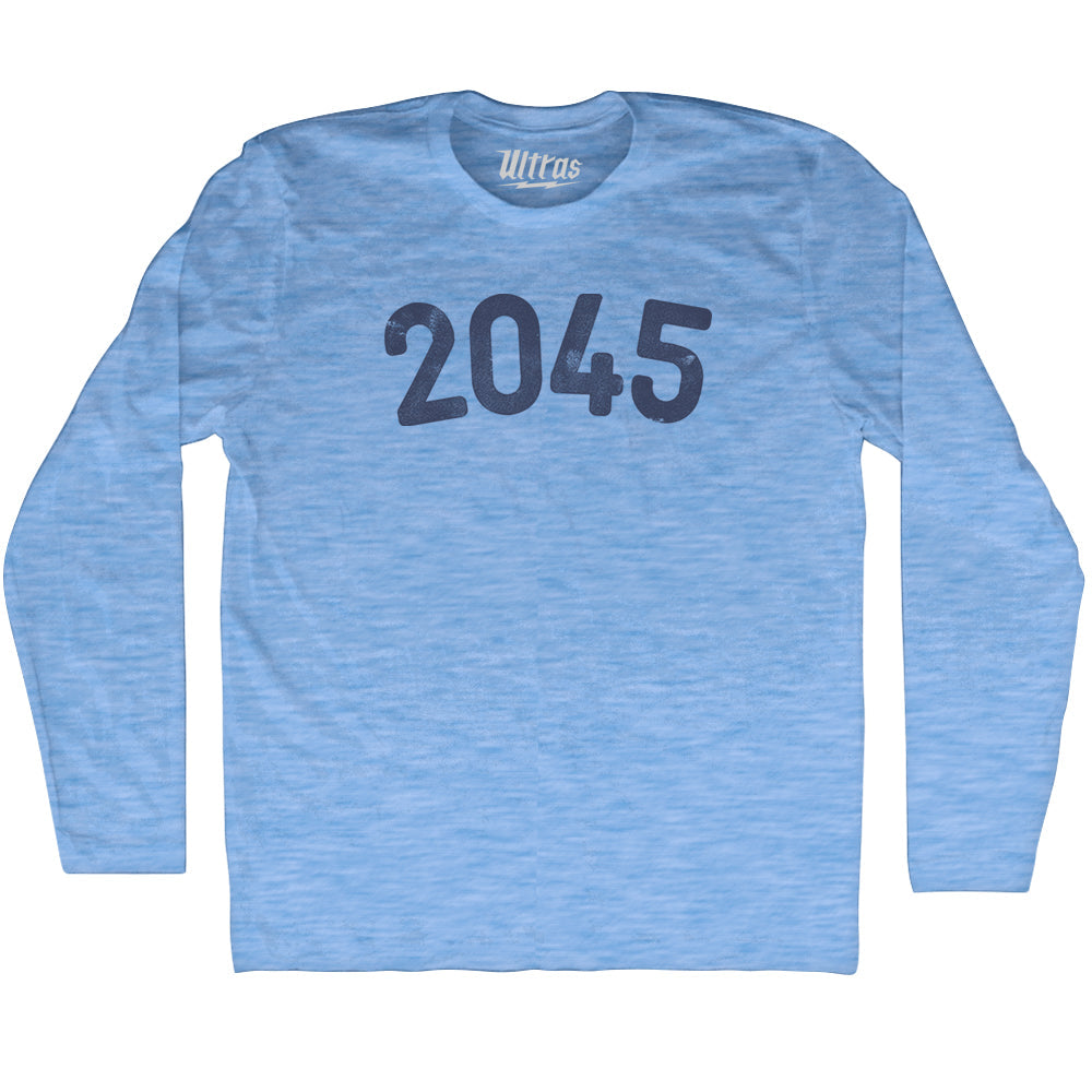 2045 Year Celebration Adult Tri-Blend Long Sleeve T-shirt Style004