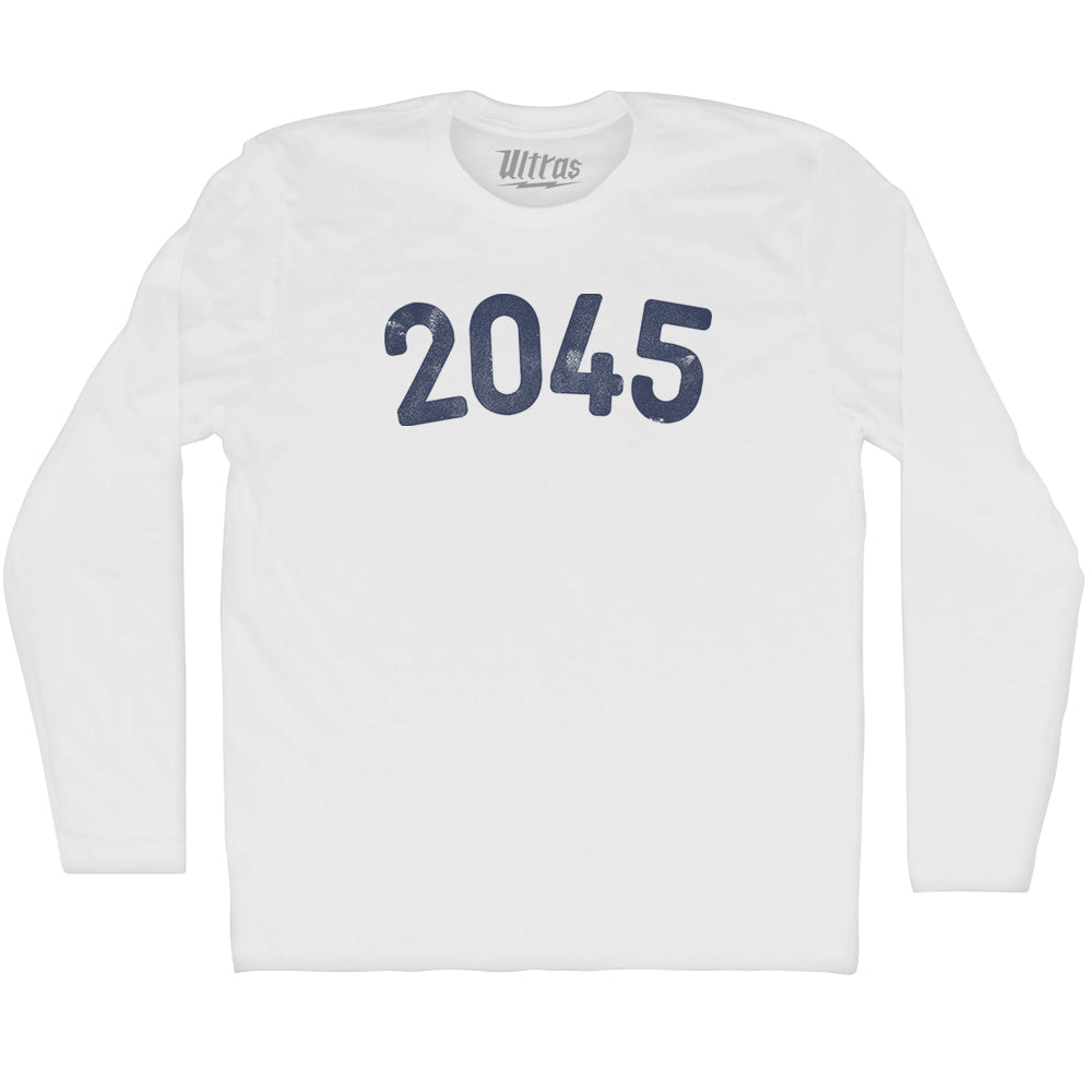 2045 Year Celebration Adult Cotton Long Sleeve T-shirt