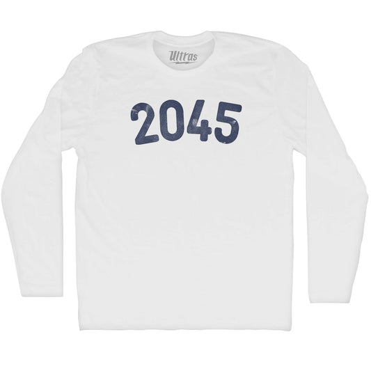 2045 Year Celebration Adult Cotton Long Sleeve T-shirt