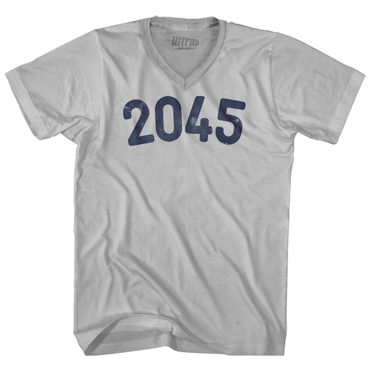 2045 Year Celebration Adult Tri-Blend V-neck T-shirt Style005