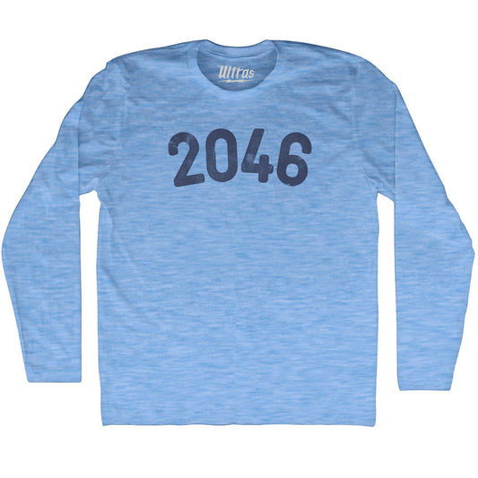 2046 Year Celebration Adult Tri-Blend Long Sleeve T-shirt Style004