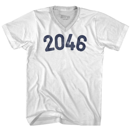 2046 Year Celebration Adult Tri-Blend V-neck T-shirt Style006