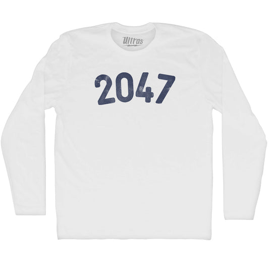 2047 Year Celebration Adult Cotton Long Sleeve T-shirt