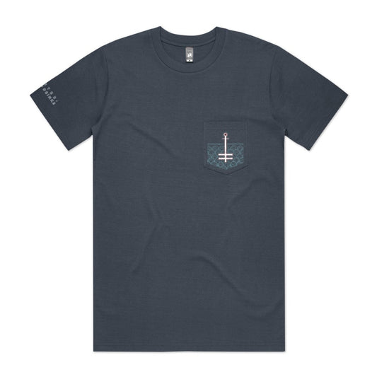 Winter Of Mixed Drinks Anniversary Pocket T-Shirt Blue