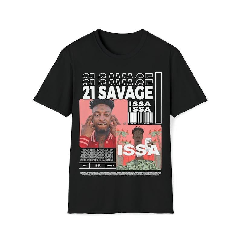 21 SAVAGE Vintage Bootleg Inspired Tee  Graphic Unisex Tee  21 Savage Vintage T-Shirt  21 Savage