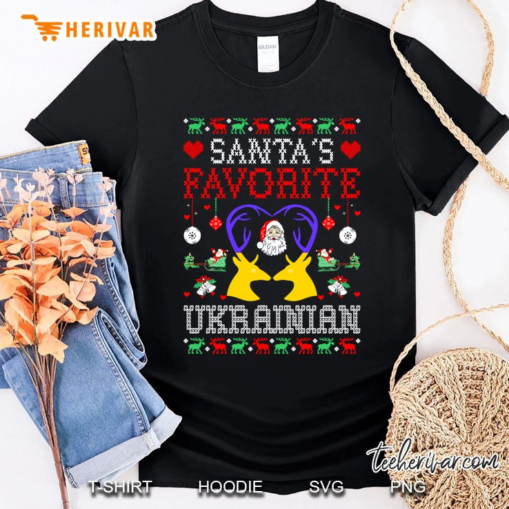 Santa Favorite Ukrainian Christmas Gift Ugly Sweater