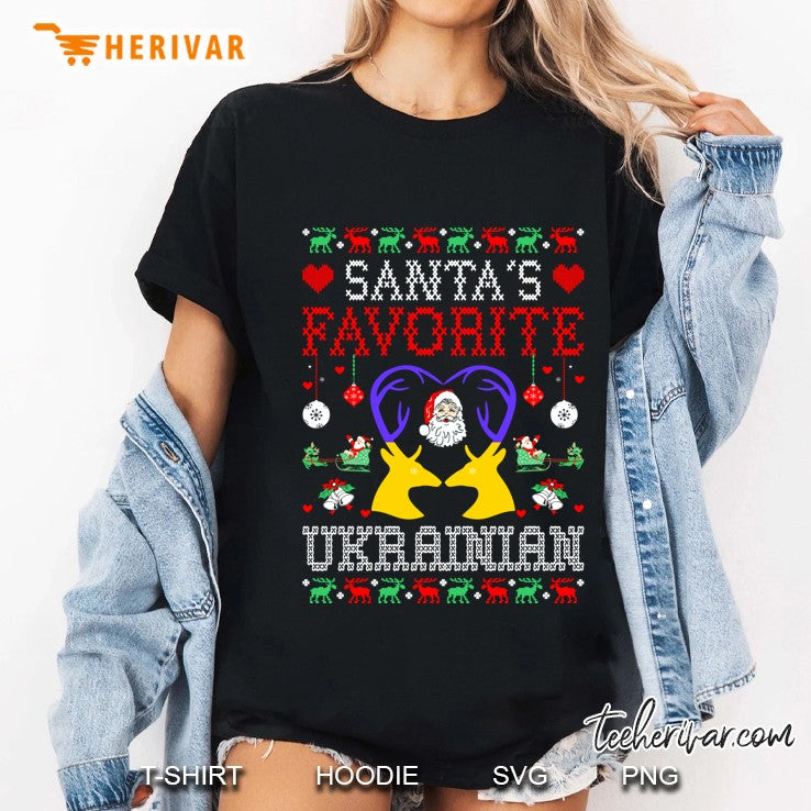 Santa Favorite Ukrainian Christmas Gift Ugly Sweater